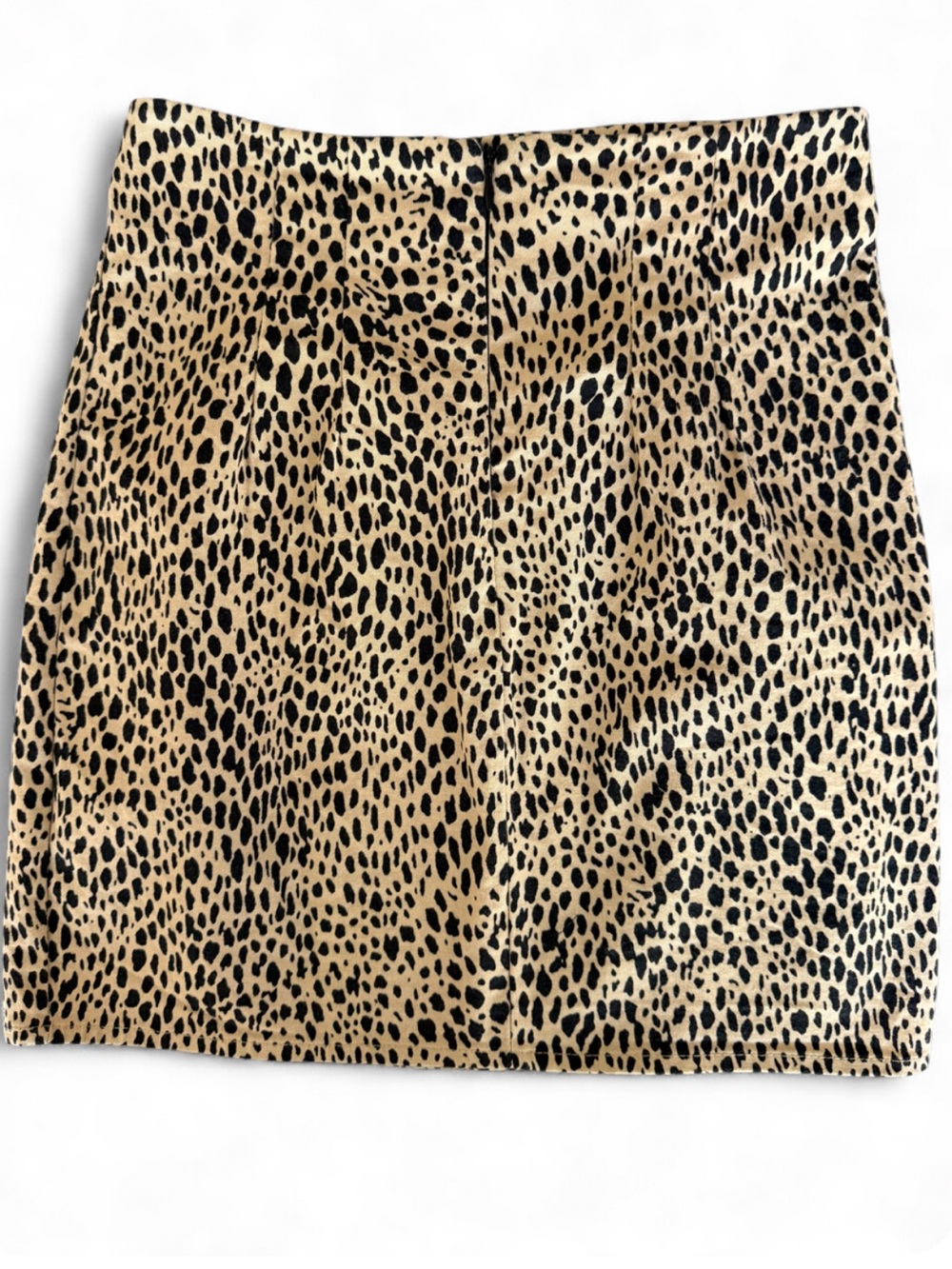 Brandy Melville Leopard Print Mini Skirt in Tan and Black